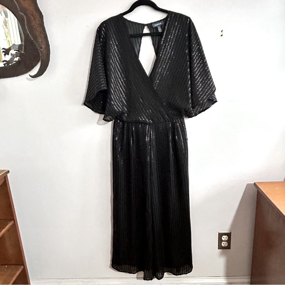 Modcloth Twinkle Like Starlight Disco Dressy Jumpsuit S - Picture 5 of 9